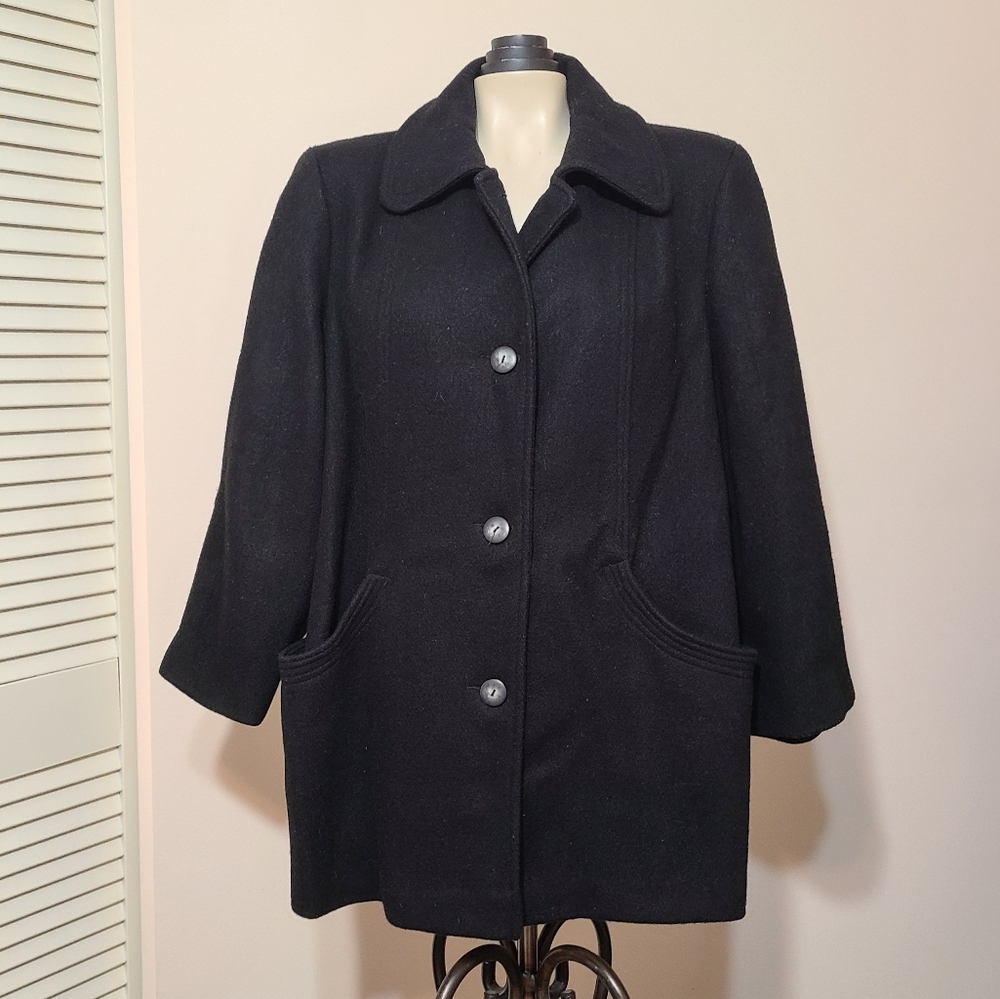 Vintage Herman Kay wool blend coat 16P